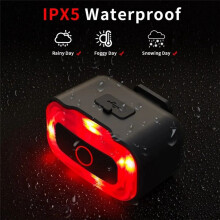 A07 Bike Tail Light Brake Sensing Rear Lights Auto Off USB Rechargeable Safety Warning Cycling Lights