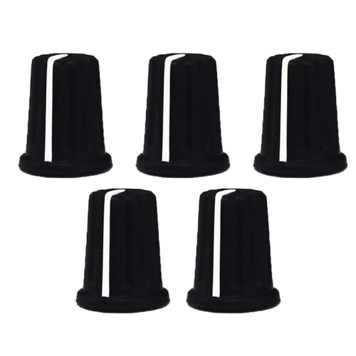 EQ Rotary Knob Replacement Equalizer Potentiometer Fader Knobs Push Rod Cap, Knob Cap-F 1