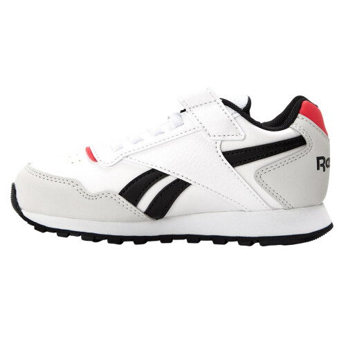 Reebok (7 UK Child, White) Reebok Boys Glide Elastic Strap Trainers 1