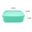 Silicone Lunch Box Food Grade Crisper Microwave Heating 3-Compartment Lunch Bento Box Office Student Kitchen Tableware,A 6