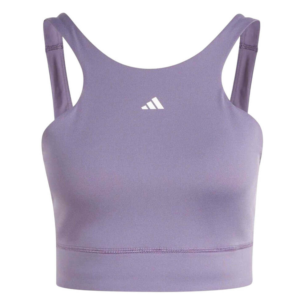 Adidas (Sa-C, Purple) Womens/Ladies Medium Impact Snug Fit Sports Bra