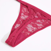 (White, 1pc) G String Lace Panties Sexy Thong Women Low Waist Underpants