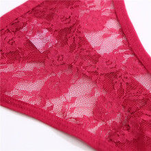 (Black, 1pc) G String Lace Panties Sexy Thong Women Low Waist Underpants