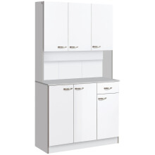 Freestanding Kitchen Storage Cabinet with 6 Doors