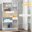 Freestanding Kitchen Storage Cabinet with 6 Doors 4