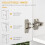 Freestanding Kitchen Storage Cabinet with 6 Doors 6
