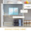 Freestanding Kitchen Storage Cabinet with 6 Doors 8