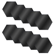 48PCS 3D Mirror Wall Sticker Hexagon DIY Mirrors Sticker Self Adhesive Mosaic Tiles Decals for Bedroom Decorate, B
