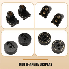 RC Car Upgrade Rear Cup+Gear Cover Counterweight Kit for MJX 1/18 H18P RC Car Accessories