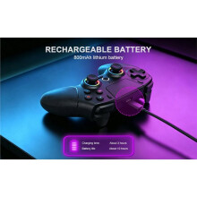 Controlador de Juego Inalámbrico para PS5/PC con Joystick Hall, Luz RGB Turbo, Vibraciones Duales y Gamepad Recargable