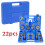 22pcs Heavy Duty Disc Brake Piston Caliper Compressor Wind Back Rewind Tool Set for Brake Pad Replacement Reset with Storage Case, Blue Case 1