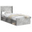 VidaXL vidaXL Bed Frame with Storage and Headboard Concrete Grey 75 x 190 cm 3