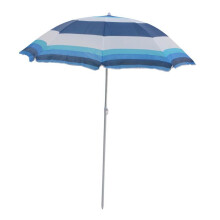 Tuinparasol - Master Grill&amp;Party - JKB04 - diameter 180 cm - witte en blauwe strepen - rechte mast