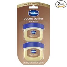 Vaseline Lip Balm Mini 2 ct Cocoa Butter For Dry Cracked Skin Hydrating Lip Balm 0.5 oz