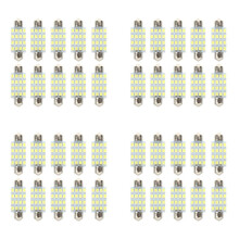 40 PCS 16 Torpedo Car Bulb LED SMD 3528 42 mm - White