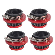 4pcs 44Mm Air Filter for 47Cc 49Cc 2 Stroke Bike Upgrade Kit Dirt Bike Atv Quad Aluminium Air Filter Set Red