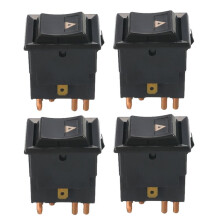 4X 7 Pins Black Hazard Warning Lamp for 90 110 130 Yuf101490