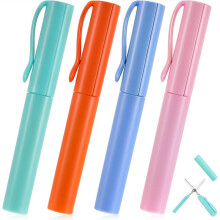 4 PCS Pen Scissors, Multicolor Pen Shape Scissors for School, Cute Foldable Compact Scissor Pen for Cutting