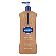 Vaseline Cocoa Radiant Body Lotion Cocoa Radiant for Dry Skin Lotion Made with Ultra-Hydrating Lipids and Pure Cocoa Butter, Radiant Glow 20.3 Fl oz