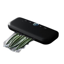 Fresh-Keeping Sealing Machine Vacuum Sealer Household Sealing Machine Small Food Vacuum Machine Black EU Plug