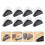 200Pcs Cake Slice Plastic Clear Cupcake Container Cheesecake Box with Blister Box with Black Bottom 1