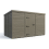 14x9 Pent Composite Shed Tanalised (Single Door, No Windows) 2