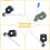 For PS5 Controller L+R Rotary Potentiometer 050 060 Elite Edition Adaptive Flip Button Small Board Sensor Ribbon Cable 7