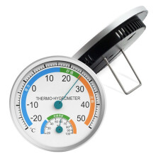 Indoor/Outdoor Thermo-Hygrometer Precision Climate Monitor Temperature Range -20-50C Easy-to-Read Display