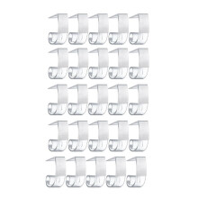 25 PeçAs Clipes de Rodapé de Mesa Clipes de Toalha de Mesa de PláStico com Gancho e LaçO para Eventos de ReuniãO Ao Ar Livre Indoor