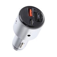 PD30W Autoradio-MP3-Player mit FM-Modulator, Schnellladefunktion (QC3.0), AUX-Anschluss, RGB-Beleuchtung und -FM-Transmitter