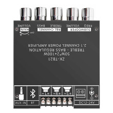 ZK-TB21 5.0 Subwoofer Amplifier Board 50WX2+100W 2.1 Channel Power Audio Stereo Amplifier Board Bass AMP