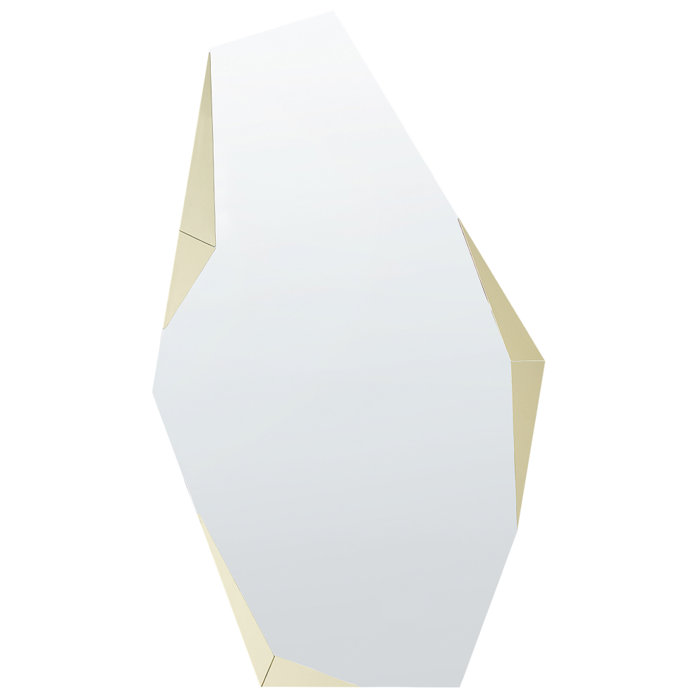 Beliani Wall Mirror Arguel 68 Cm 120 Cm Gold
