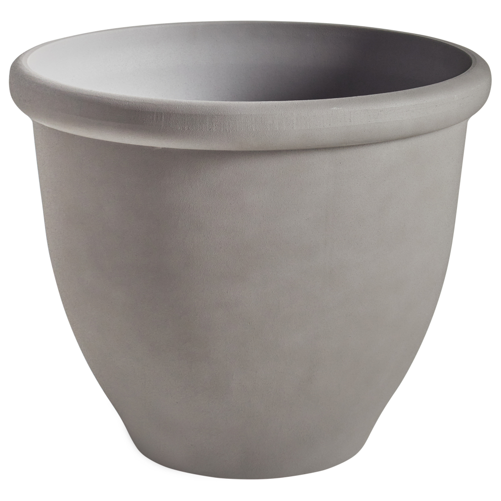 Beliani Plant Pot Tesalia 49 Cm Grey