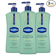 Vaseline Intensive Care Body Lotion, Made with Ultra-Hydrating Lipids + 1% Aloe Vera Extract to Refresh Dehydrated Skin 20.3 oz, Pack of 3