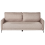Beliani Sofa Bed 3 Seater HEMING Fabric Light Brown 1