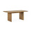 Arundel Rectangular Dining Table Light Oak Effect 2