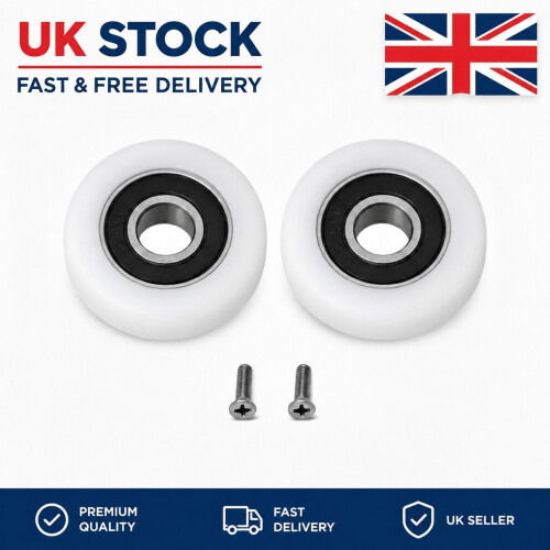 19mm Shower Door Rollers Replacement Wheels 2PCS
