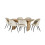 Arundel Rectangular Dining Table Light Oak Effect 10