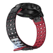 Bracelet de Montre Magnétique en Silicone Souple pour Montres pour Sportwatch, 22 mm, Fixation Rapide, Compatible avec Fenix E/8, 7/6/5 et