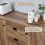 Retro Mango Wood-Effect Sideboard 6