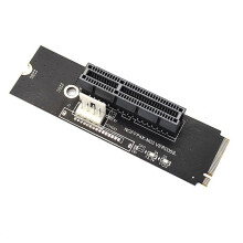 2X NGFF M2 una PCI-e 4X X1 Ranura Tarjeta Vertical M2 Key M una PCI Express X4 Adaptador con Indicador LED para Miner Mining