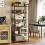 6-Tier Storage Rack - Steel Frame - Special Walnut and Black - Freestanding Multi-Use Shelf Unit 3