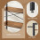 6-Tier Storage Rack - Steel Frame - Special Walnut and Black - Freestanding Multi-Use Shelf Unit 4