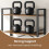 6-Tier Storage Rack - Steel Frame - Special Walnut and Black - Freestanding Multi-Use Shelf Unit 5