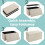 Storage Ottoman Bench - Fabric - Ink Black - Foldable with Storage 5