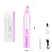 (Purple)Dog Grooming Electric Trimmer With Led Light For Paw Nail Care Hair Maintenance