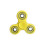 (Yellow)Fidget Spinner Toys Plastic Alloy Material Solid Color Rotate Decompression 1