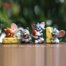 Figuras de simulación en miniatura de Tom y Jerry para visual y desarrollo emocional