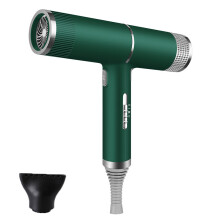 (Green with 1 hair tool) Professional Hair Dryer Fast Dry Negative Ionic Hair Blower Diffuser