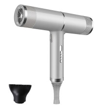 (Silver with 1 hair tool) Professional Hair Dryer Fast Dry Negative Ionic Hair Blower Diffuser